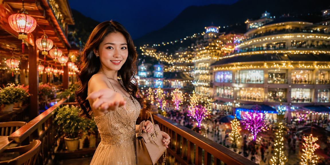 Người dùng Sa Pa xem kèo thể thao tại chợ đêm